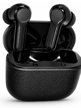 Amazon True Wireless Bluetooth Earbuds in Black with Charging Case